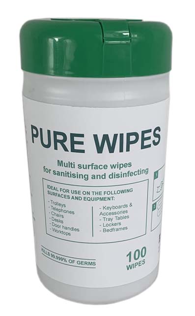 Alcohol Wipes 1 Box Of 10 Pure 70% Isopropyl Wipes 100 wipes £ 10.00 per tub 
